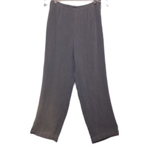 🩵DELLA SPIGA Italy Flowy Striated Dress Pants Wide Leg *Hemmed*